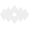 Ekena Millwork Zoe Architectural Grade PVC Ceiling Medallion, 22"W x 14 5/8"H x 3"ID x 6 3/4"C x 1"P, One-Piece CMP22X14ZE-03000 - alternate 3